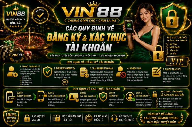 Các Quy Định Về Đăng Ký Và Xác Thực Tài Khoản