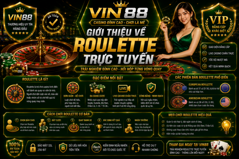 Giới Thiệu Về Roulette Trực Tuyến