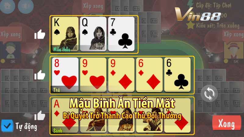 Mậu Binh Ăn Tiền Mặt