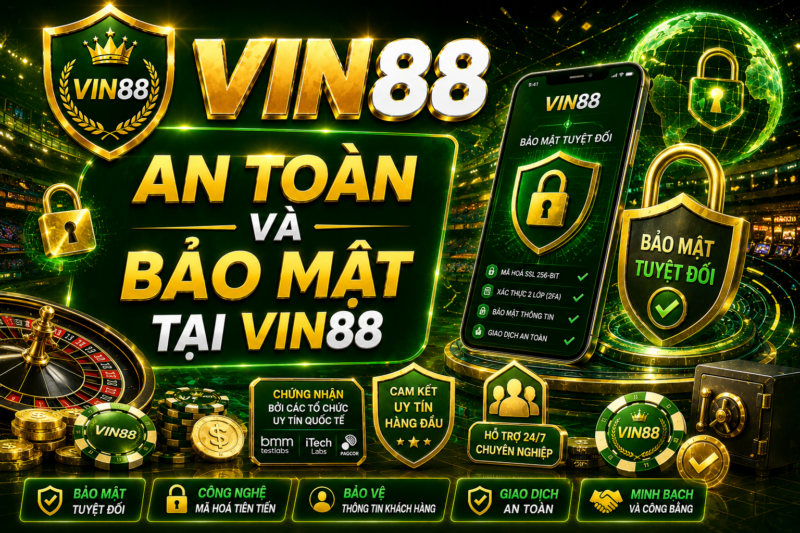An toàn và bảo mật tại Vin88